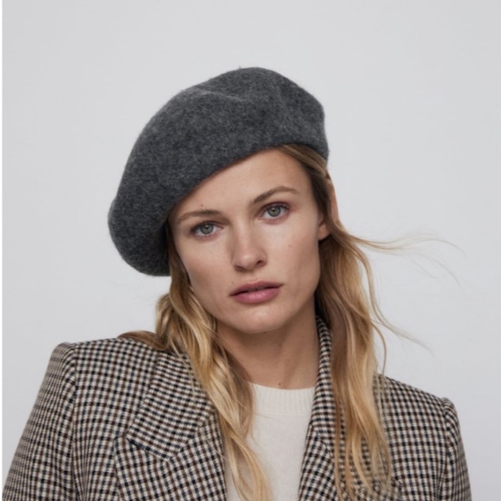 ZARA 100% Wool Beret